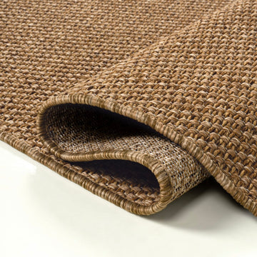 Solana Easy Jute Rustic Solid Color Area Rug